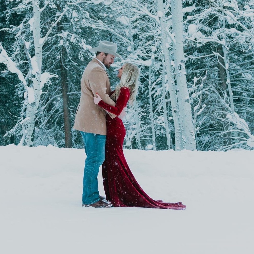 Burgundy velvet dress